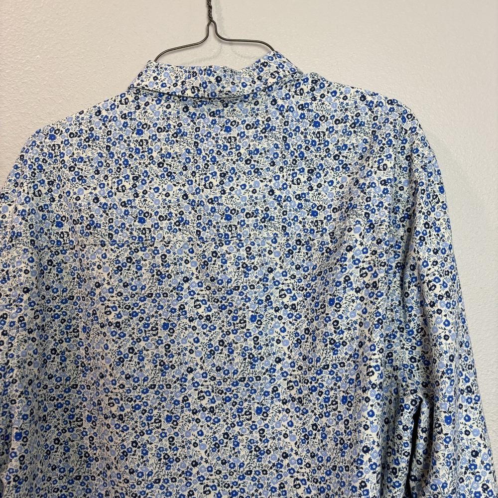 Nick Graham Everywhere Floral Slim Fit Long Sleeve Button Up Shirt Men's Large - Picture 7 of 11